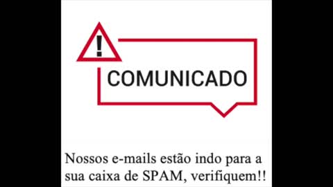 RESPOSTA DE E-MAIL NA CAIXA DE SPAM, VERIFIQUEM!