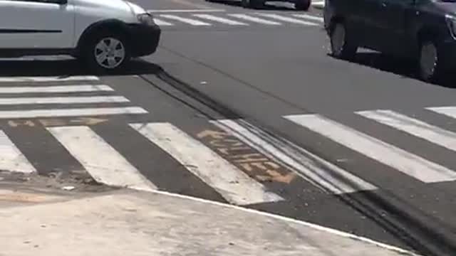 fell off a motorcycle Fuck, fuck.