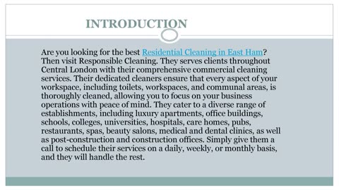 Best Residential Cleaning in East Ham