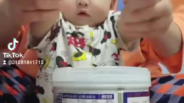 baby drumming