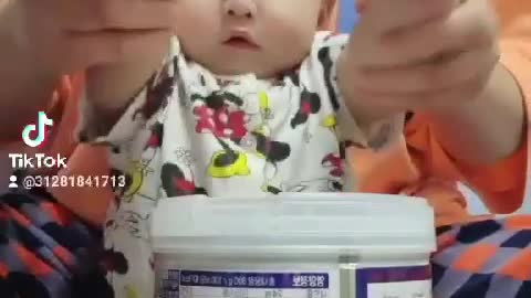 baby drumming