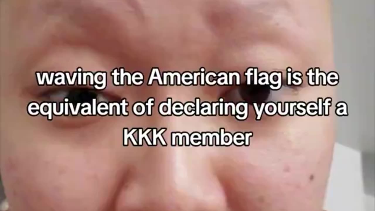 American Flag = White Supremacy