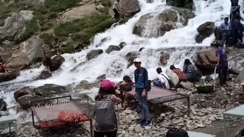 Margala waterfall at Kashmir