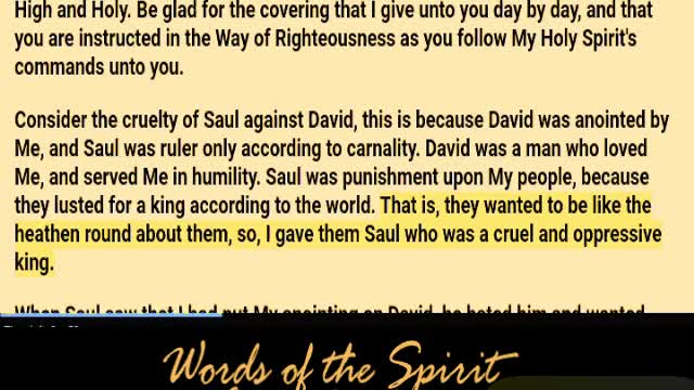 Words of the Spirit. Aug 20 2022