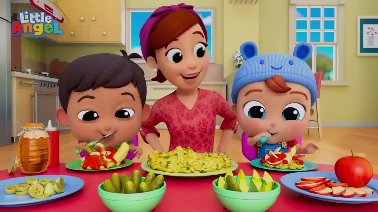 I like apple and bananas | @LittleAngel Kids Songs & Nursery Rhymes