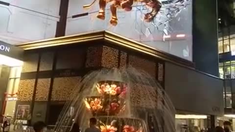 Realistic screen installation for Chinese New Year celebration