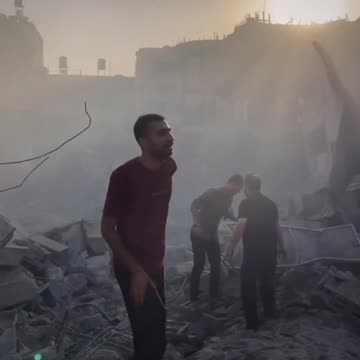 The work of Palestinian journalist in Gaza