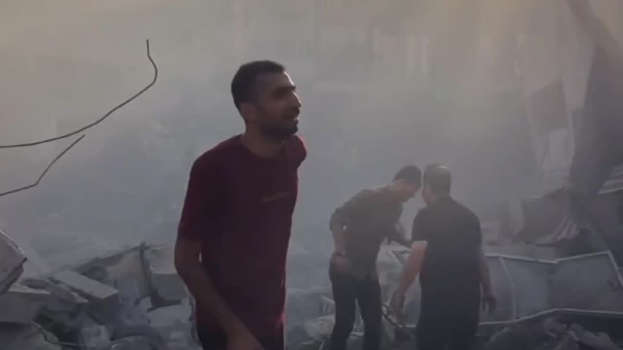 The work of Palestinian journalist in Gaza