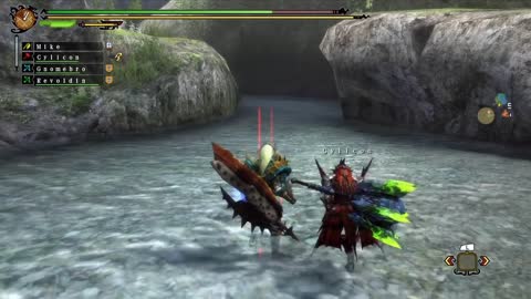 Monster Hunter 3 Ultimate Online Zinogre Hunt (Recorded on 3/26/13)