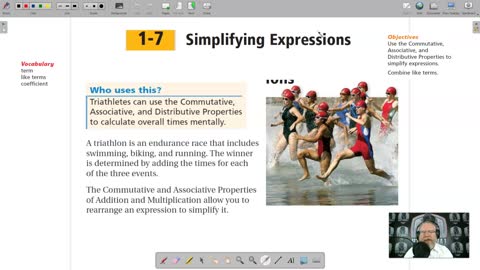 Algebra 1 - Chapter 1, Lesson 7 - Simplifying Expressions