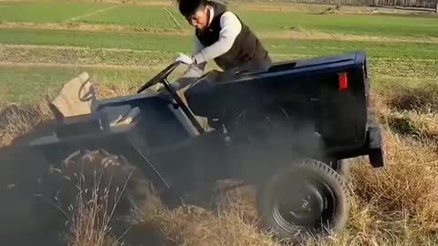 Tractor running without driver