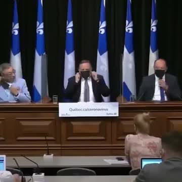 Quebec Premier François Legault: Very Interesting hand Gesture