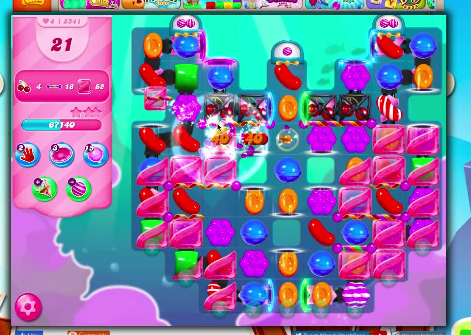 Candy Crush Level 8541 (No Boosters)