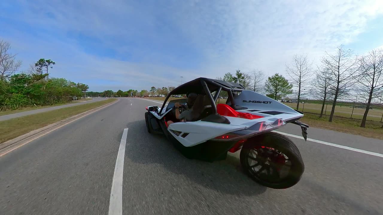 Driving the Roush Slingshot at Daytona Bike Week!