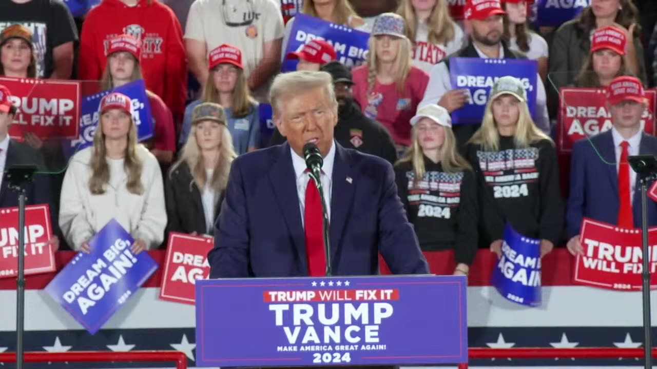 Trump campaigns in Raleigh, North Carolina - November 4, 2024