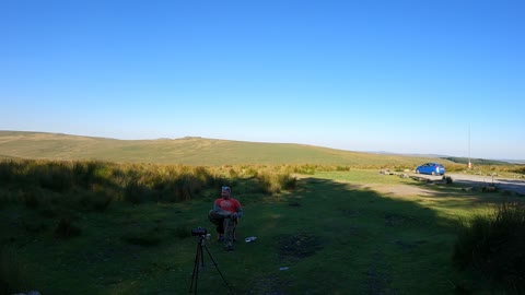 Vlog overlooking Beardown Tor. Dartmoor. Speedlapse.