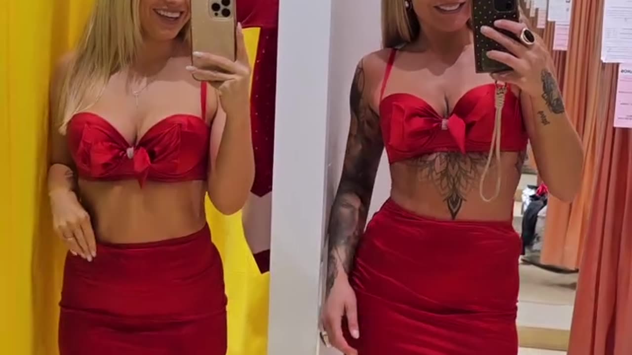 Christmas lingerie shopping with marie