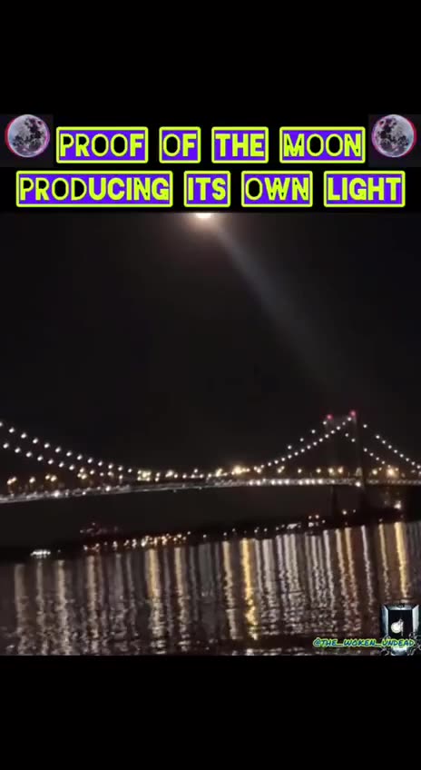 The Moon produces its own LIGHT💡