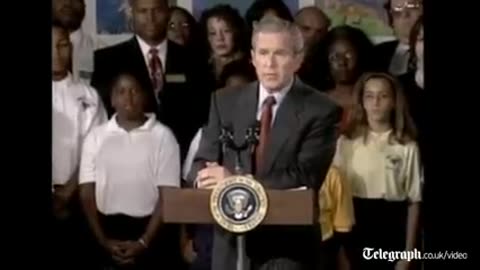 George W Bush delivers his first public speech after 9_11 attack