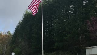 I was feeling patriotic and finished my monumental flag pole...