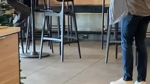 Caught doing magic at Starbucks