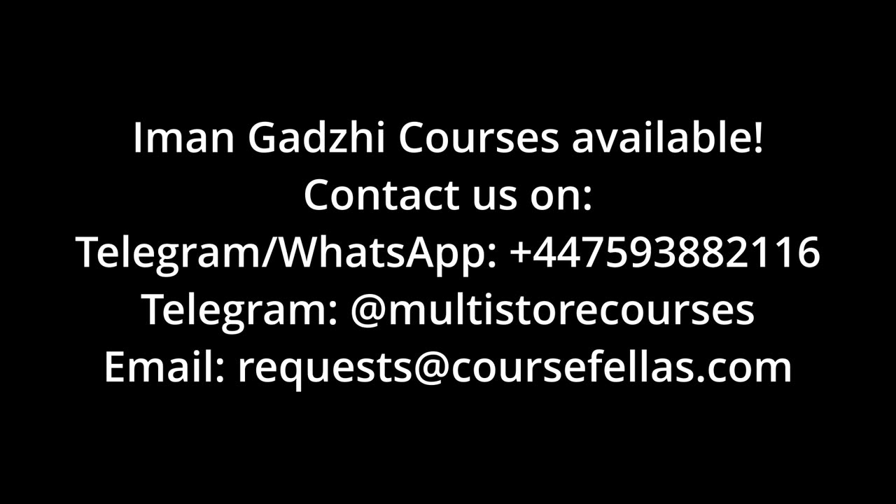 Iman Gadzhi Courses (Fully Available)