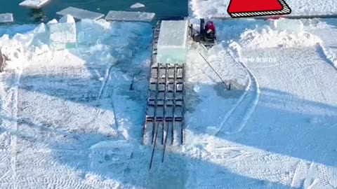 Extreme Ice Removal From Frozen River 🥶