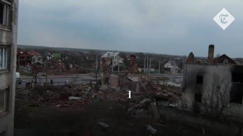 Ukraine war- Drone footage captures mass destruction in Chernihiv after month of bombardment