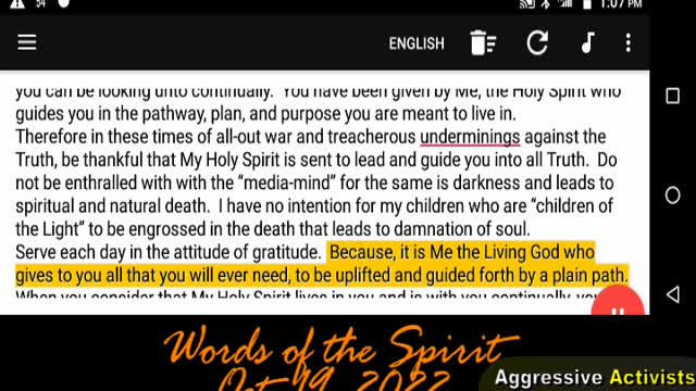 BEWARE OF MAIN STREAM MEDIA MIND_Words of the Spirit-Oct 19 2022