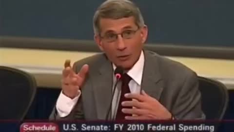 Anthony Fauci disclosing PLANDEMIC rollout in 2009