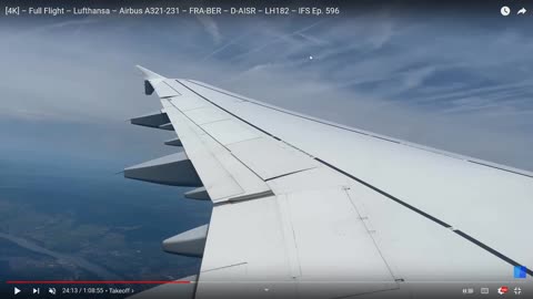 Chemtrails viewed from a plane