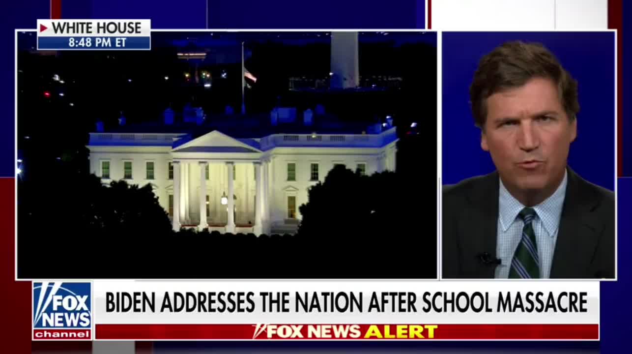 Tucker's Instant Reaction to Biden's Speech About Tragic Shooting in Texas