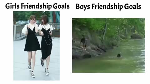 girls vs boys friendship goals