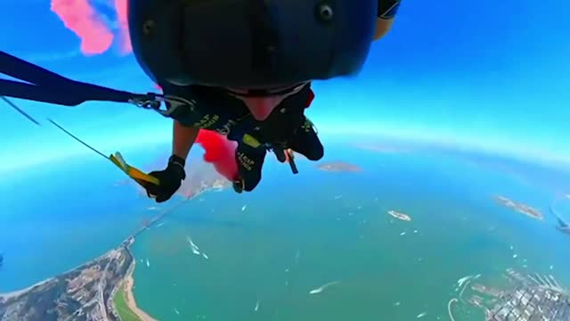 U.S. Navy Blue Angels Parachute Team jump with the L Best video