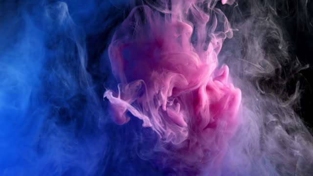 Ink Water Underwater Foam Smoke Background Macro