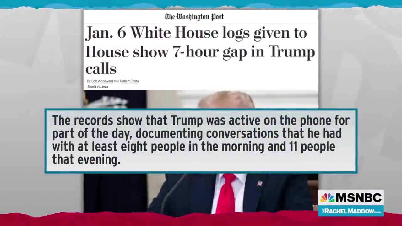 No Good Explanation' For Gap In Record Of Trump Calls On January 6