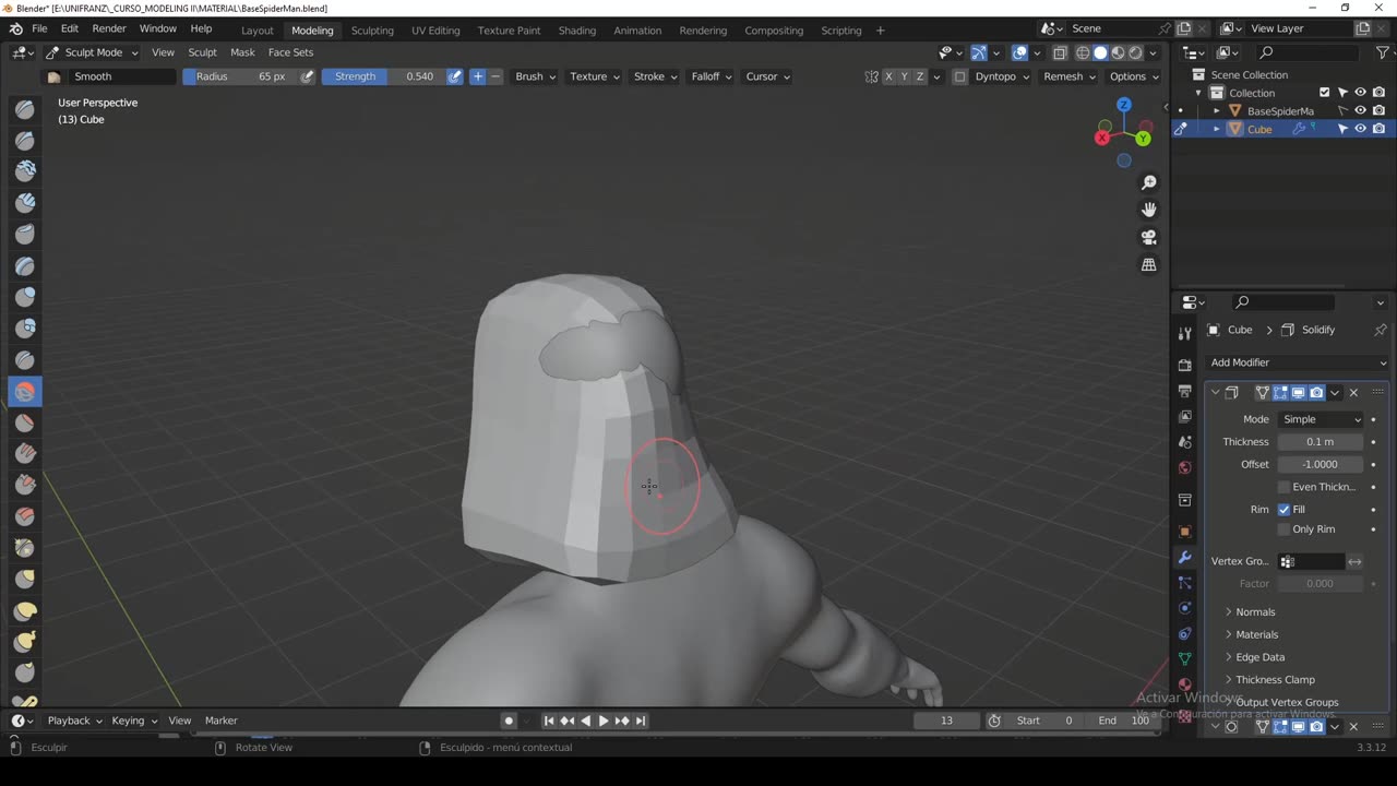 Blender - Como crear una capucha para el personaje