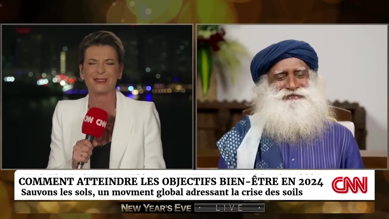 CNN interviewe Sadhguru la veille du nouvel an