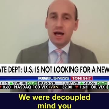 Stephen Miller called for decoupling from Communist China