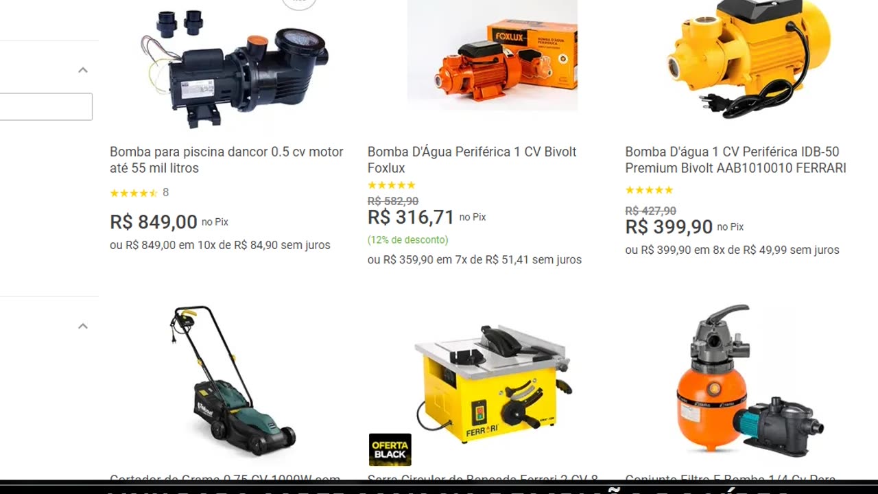 Bomba para piscina dancor 0.5 cv motor até 55 mil litros