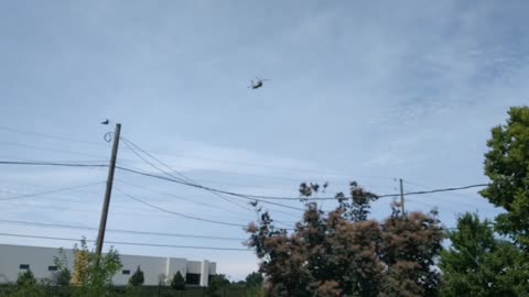 4 Chinooks fly overhead Saturday August 13th