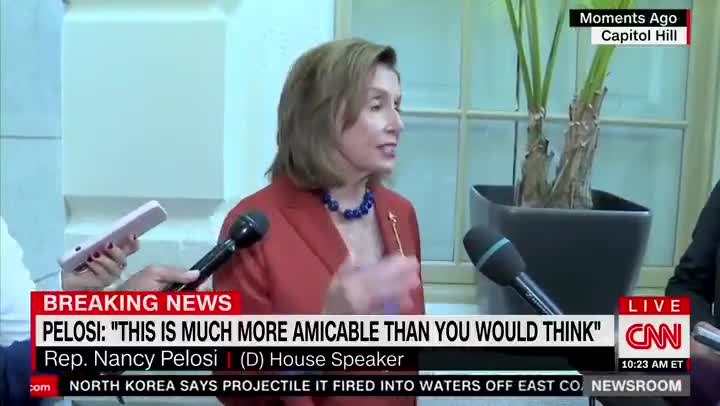 Pelosi snaps at a reporter