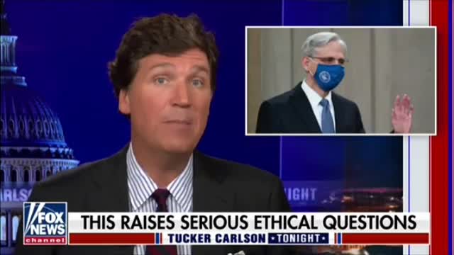 Tucker Carlson: Merrick Garland's close family profits from CRT education.