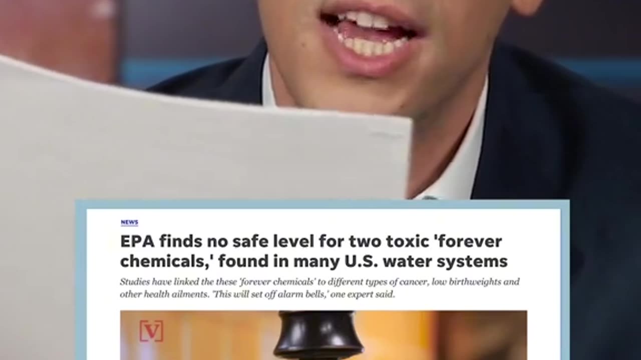 Forever chemicals in the water you’re drinking !!