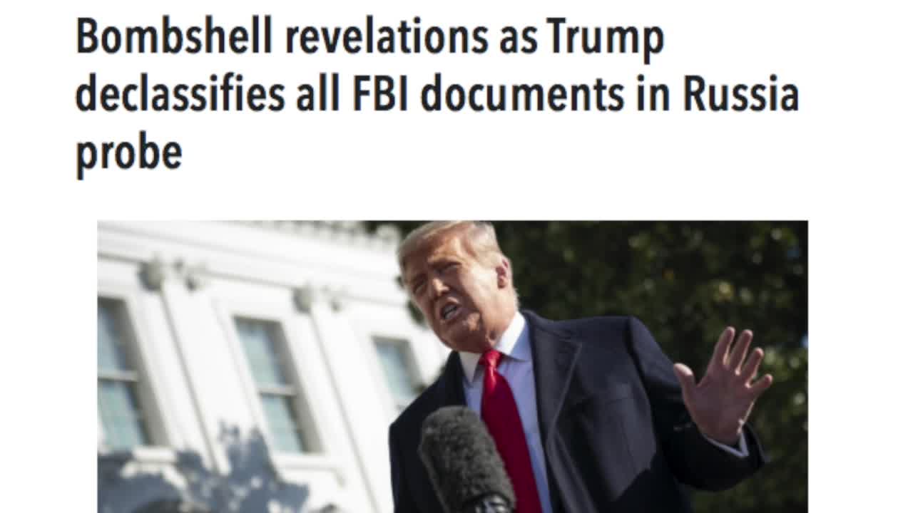 Trump To Declassify all the Russia Documents!