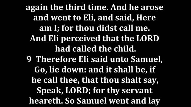 1 Samuel 3 King James version