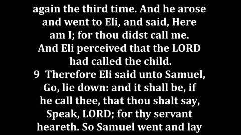 1 Samuel 3 King James version