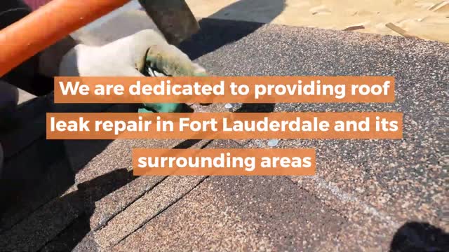 Roof Leak Repair Fort Lauderdale