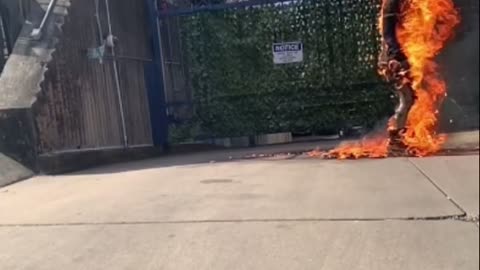 Airforce’s Aaron Bushnell sets himself on fire