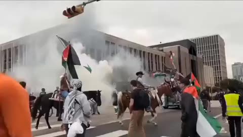 ٹیکساس میں فلسطین کے حق میں احتجاج